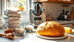 Ingrédients pour pain sans gluten au Thermomix