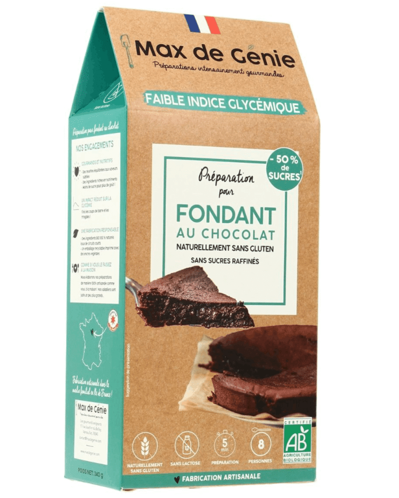 Préparation bio pour fondant au chocolat sans gluten